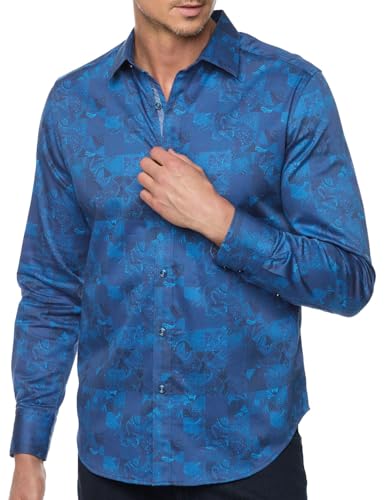 Robert Graham Men's Tourneau Long Sleeve Woven Button Down Shirt