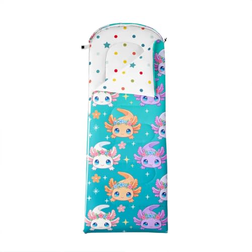 Erosebridal Cute Axolotl Sleeping Bags for Warm Cold Weather miniatura 4