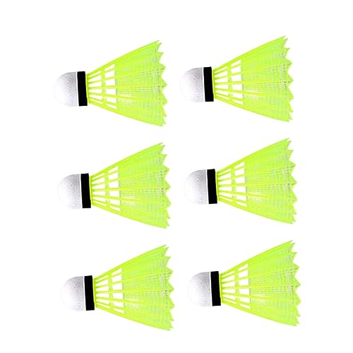 balacoo 6pcs Outdoor Badminton Shuttlecocks High Elasticity Cock Sets for Sports Perfect for Trainers Amateurs Beginners