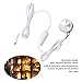 2Pcs Mini Spot Lights with Dimmer, LED Spotlight Jewelry Cabinet Dimmable Wall Light, LED Spotlight Mini USB Dimmable 5V Light with 2m Cable (Netural Light)