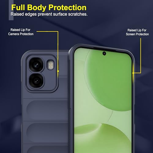 Image of Zapcase Back Case Cover for Oppo A6x 5G | Compatible for Oppo A6x 5G Back Cover | Liquid Silicon Magic Case with Camera Protection | Sapphire