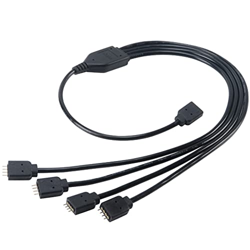 Akasa AK-CBLD04-50BK - Splitter LED RGB 1 To-4