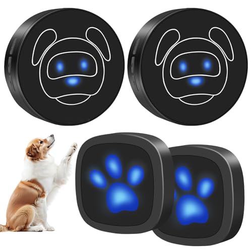 Whimsii Dog Door Bell for Potty Training, Wireless Dog Doorbell Ring to Go Outside, IP65 Waterproof Touch Buttons, 50 Melodies & 1000 Feet Range