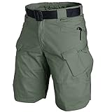 Comfortable waist --- The Relaxed Fit Cargo Shorts with Belt loop, up to 50 mm wide belt can be fixed, used for key hook, D-ring or carabiner.