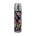 Sawhonn Art De La Plume De Bohême Bouteille d'eau en Acier Inoxydable Thermos sans BPA 500ML Double Paroi Vide Gourde Bouteille Isothermes pour Sport école Café Thé