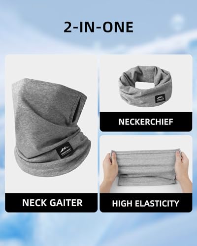 Cotton Neck Warmer Gaiter Windproof Winter Face Mask Ski Face Cover Cold Weather Scarf for Men & Women3