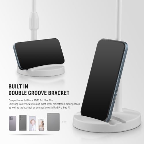 Image of NEEWER BASICS 5 inch /13cm Desk Ring Light with Stand, 10W LED Selfie Light with Phone Holder Base Compatible with iPhone for Video Recording Laptop Webcam Zoom Video Conference Lighting Makeup, White BR60