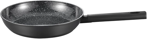 Oikos - Frigideira Antiaderente Cerâmico 20cm para Fogão por Indução, a Gás, Elétrico e Vitrocerâmico Cor Preta Mou Chia