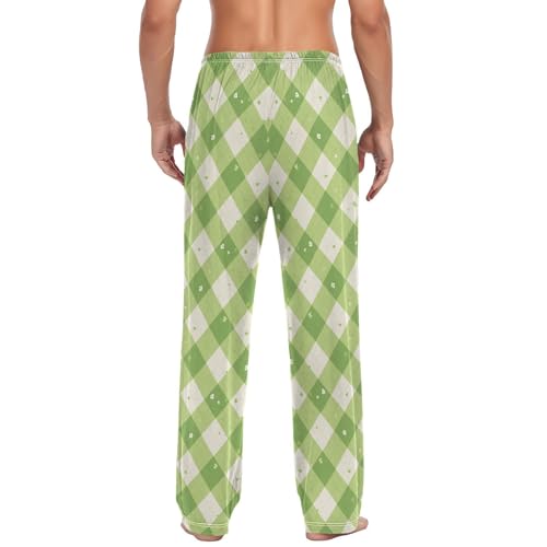 GuoChe Lightweight Pajama Pants For Men Pyjama Pants Mens with pockets for Summer Drawstring Small2