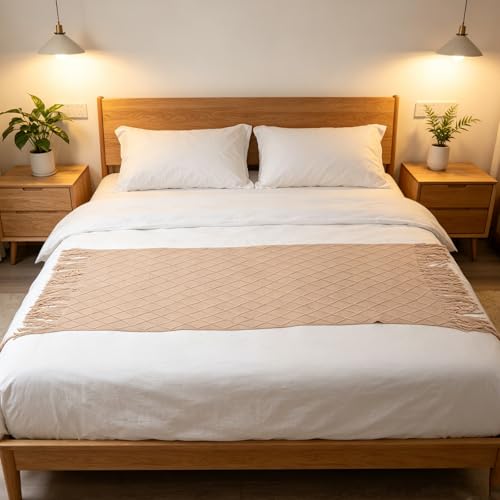 Caminos de cama boho LALAFINA decoración funcional para dormitorios de hogar 8