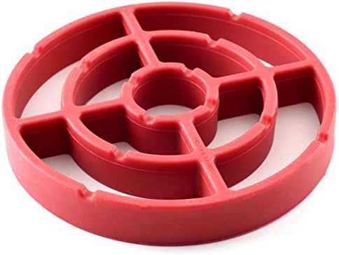 Norpro 392 Round Silicone Roast Rack, Red, 7"