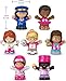 Fisher-Price Little People Barbie Toddler Toys, You Can Be Anything Figure Pack, 7 Characters for Pretend Play Ages 18+ Months