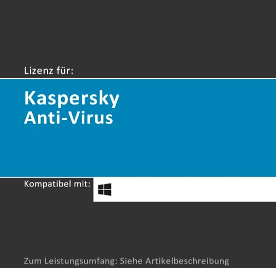 Lizenz für Kaspersky Anti-Virus Standard | 2026 | 1 Gerät | 1 Jahr | Vollversion | Windows PC/Laptop/Tablet | Lizenzcode per Post (FFP) von softwareGO