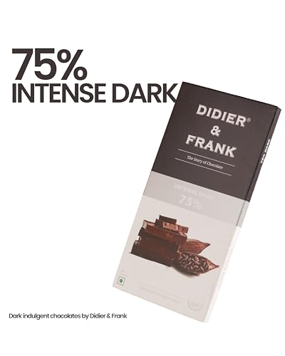 Image of Didier & Frank Intense 75% Dark Chocolate, 80g (Keto)