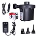 Helovmine Electric Portable Air Pump 110V AC/12V DC Fill Inflator Pump for Blow Up Pool Toys Air Mattress Rafts Floats