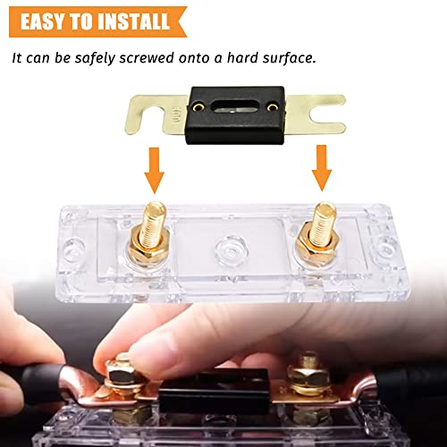 Anl Fuse 100A 100 Amp For Car Vehicle Marine Audio Video System Gold 2 Pack (100 Amp) #TOP1