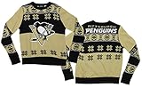 Outerstuff NHL Boys Youth (8-20) Crew Neck Holiday Team Knit Sweater, Pittsburgh Penguins, Medium (10-12)