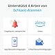 SwitchBot WLAN Water Detector No Hub Required (Only 2.4G), Smart Water Sensor 100 dB Adjustable Alarm & App Notification, IP67 Waterproof, Water Leak Detector for Home with 1 m Sensor Cable