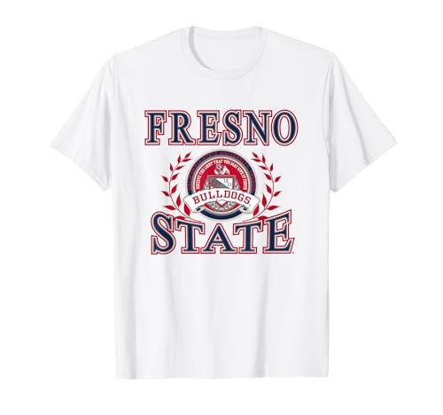 Fresno State Bulldogs Laurels White Officially Licensed T-Shirt