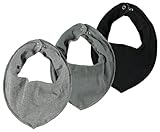 dreieckstuch schwarz fransen Material: Oberseite 100% Bio-Baumwolle, Unterseite 100% Polyester(dünnes Fleece); Pflegeanleitung: Maschinenwäsche bis 40°