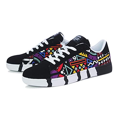Hbeylia Fashion Sneakers For Women Men Couples Casual Hip Hop Hipster Graffiti Lace Up Low Top Canvas Shoes Comfortable Play Sneakers Walking Driving Sport Running Skateboard Shoes For Boys Girls