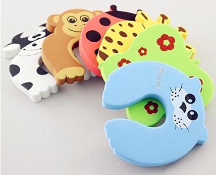 BECUTE Pack of 10 Premium Cartoon Animal Cushion Foam Children Safety Finger Pinch