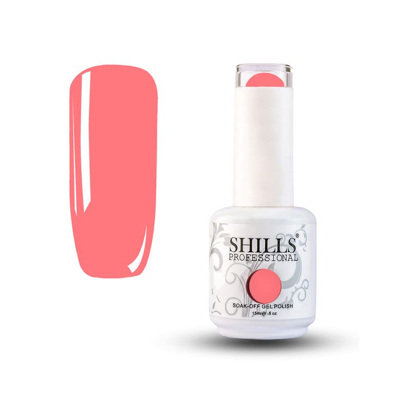 Image of Shills Professional Uv /Led Soak Off Gel Polish (Gel Nail Polish) Glossy Finish Nail Polish Color Shade 28, 15 Ml