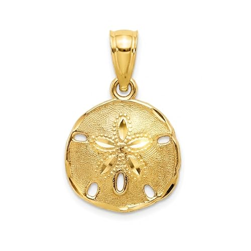 Charm America - Gold Small Sand Dollar Charm - 10