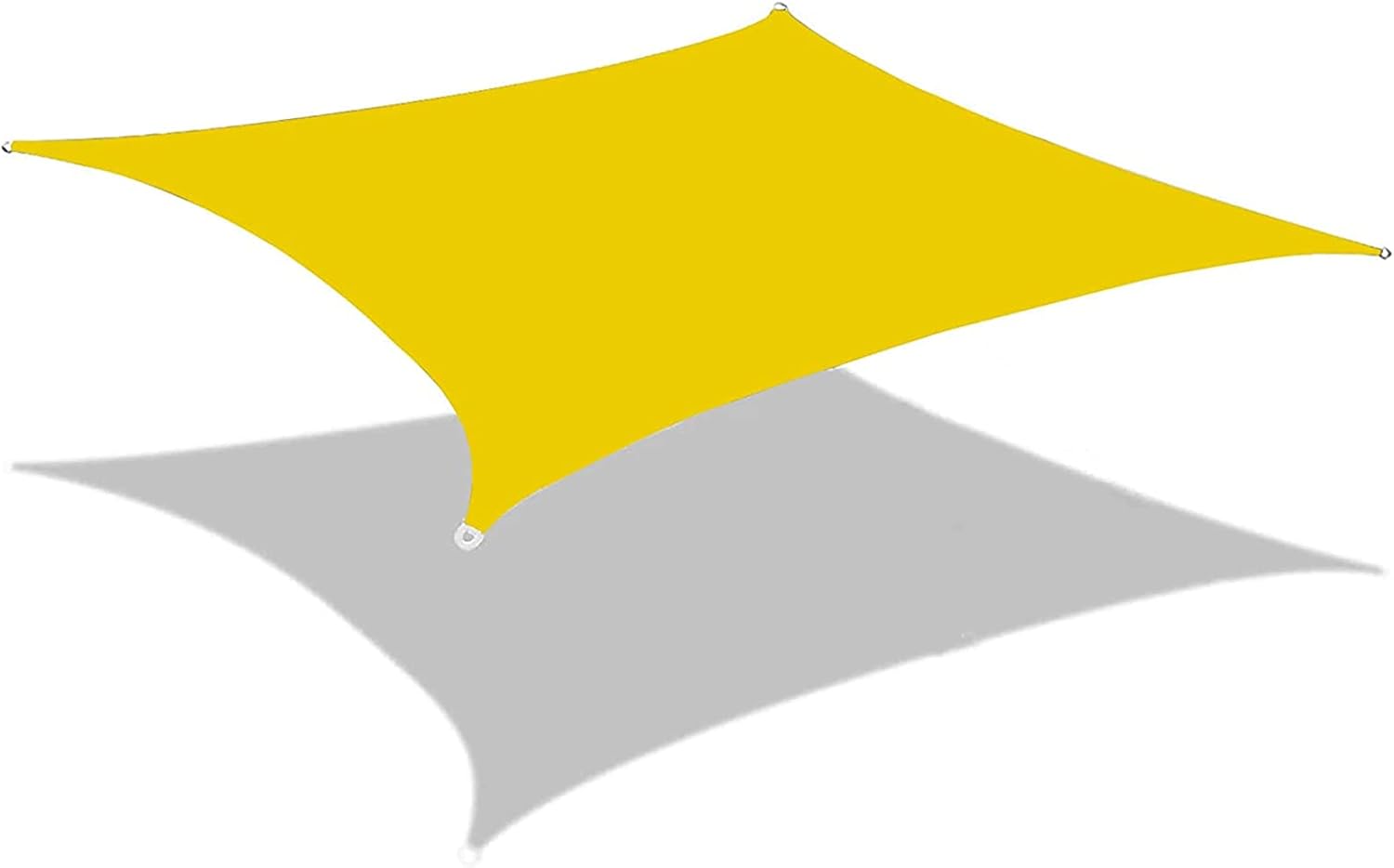 Sun Shade Sail, Canopy Outdoor, Garden Sun Shade Heavy Duty, Sun Shade Sail Rectangle Waterproof, for Patio Garden, Outdoor, Restaurant, Backyard(Bright Yellow,10x10 ft)