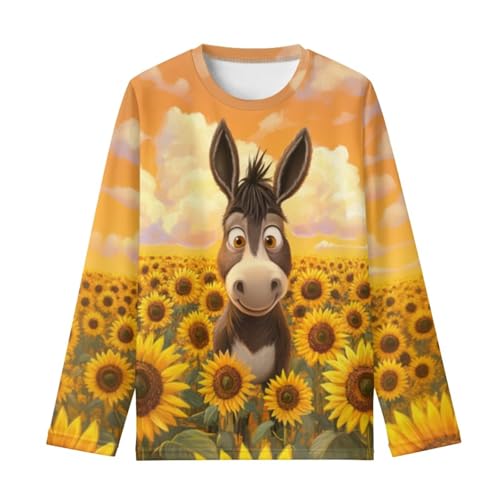 Image of Long Sleeve Shirts for Girls Winter Tops 3-16t Cartoon T Shirts for Fall Clothes