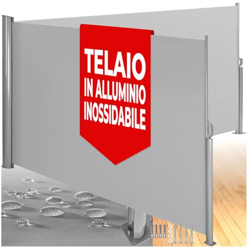 DURABILITÀ E PROTEZIONE: Con un cassettone in alluminio rivestito a polveri e un tessuto in poliestere da 220 g/m² con rivestimento idrorepellente, la nostra tenda garantisce non solo privacy ma anche una protezione duratura contro polvere e sporco. La tenda esterno di tectake è progettata per resistere agli agenti atmosferici, mantenendo la sua bellezza e funzionalità nel tempo.
