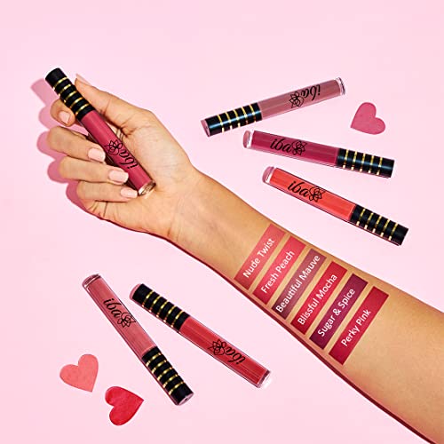 Image of Iba Maxx Matte Liquid Lipstick- Perky Pink | Infused with Vitamin E & Almond Oil | Transfer Proof & Long Lasting | Waterproof & Smudge Proof | Velvet Matte Finish & Highly Pigmented | Lightweight & Comfortable | Non-Sticky and Non-Drying | Lip Makeup | 2.6ml