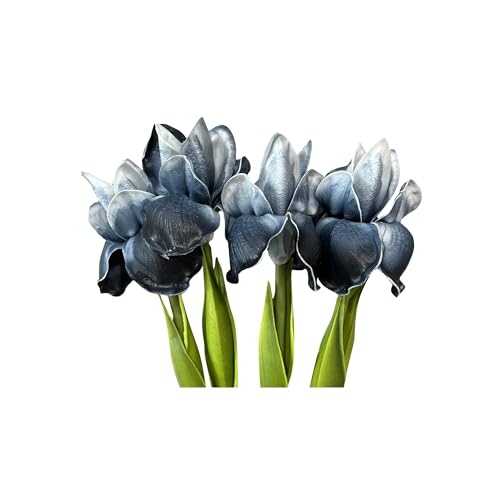 Angel Isabella Pack Of 6-Real Touch 18 Inch Bearded Iris Artificial Flowers For Decoration Centerpiece Arrangements cover