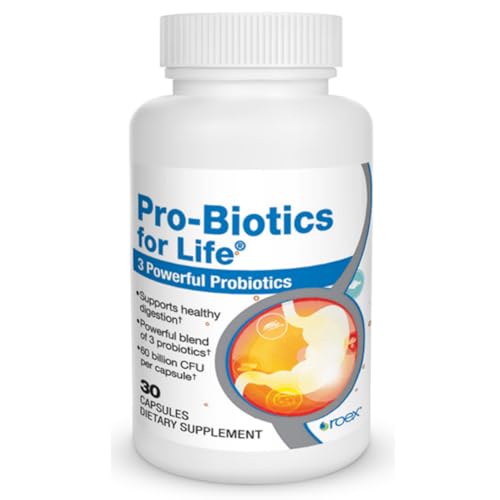 Roex Vitamins | Probiotics for Life | Gut Health | Digestion Support |Vegetable Capsules | 30 Count