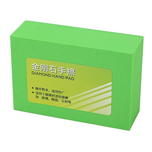 MasYosh Tampon de Polissage Diamant, Bloc de Ponçage Manuel 400 Grains, Outil éponge avec Motif de Grille, pour le Polissage des Métaux, du Verre, des Carreaux de Pierre