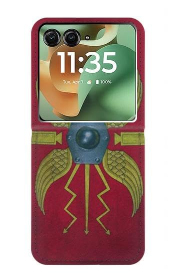 Étui Motorola Razr 70+ Cuir Roman Shield Scutum Housse Flip Clapet