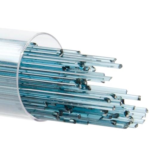 Bullseye 1MM Sea Blue Transparent Glass Stringers 90 COE