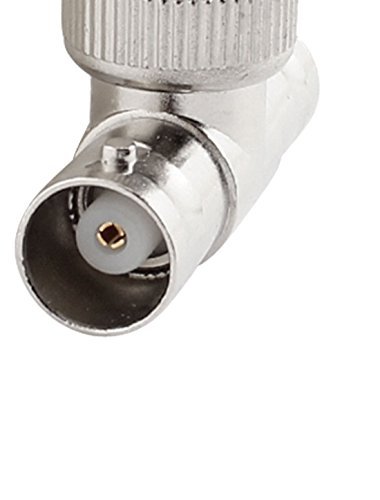 Echocart-Silver-Tone-3-Way-BNC-Male-to-2X-Female-Jack-T-Shape-Coax-Adapter-Connector