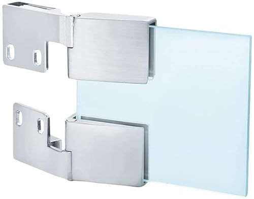 Glasklämma med gångjärn， 2 st dolda möbelgångjärn glasgångjärn dörrtillbehör möbelbeslag gångjärn