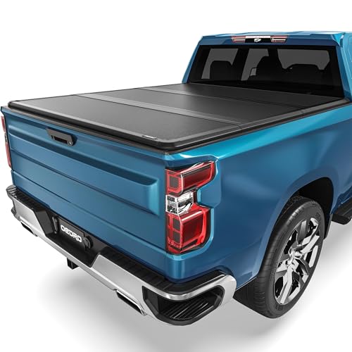 Image of OEDRO Hard Tri-Fold Tonneau Cover for Silverado 2500 3500HD 2020-2026 6.9ft