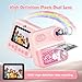 Kids Camera Instant Print with 32GB Card, 1080p Video, 2.4in Screen, Front Rear Dual Selfie, Perfect Christmas Birthday Gifts Portable Travel Toys Camera