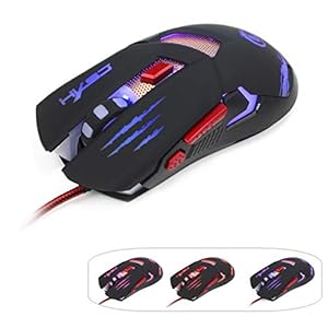 Souris Gaming Gaming Mice Souris Filaire Souris Couleur définition de la Souris de Jeu 4 Plaque de Base en métal Plaque de Base
