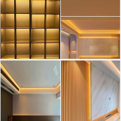 Image of 5V 8mm Width USB COB LED Strip Lights,Warm White 3000K,320LEDs /M,8W /M,CRI90,16.4FT /5M,Electroplated Double-Sided Panel Light Strip,Waterproof IP20,Flexible Strip for Indoor Decoration