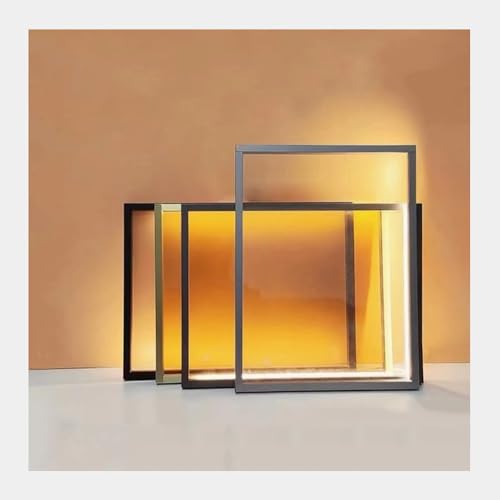 GRRICEPL Estantes De Vidrio Iluminados De Aleación De Aluminio, Estantes De Vidrio Templado para Armarios Y Roperos, Estantes Decorativos para Vitrinas, Estantes con Iluminación LED(Grey,50x50 cm)