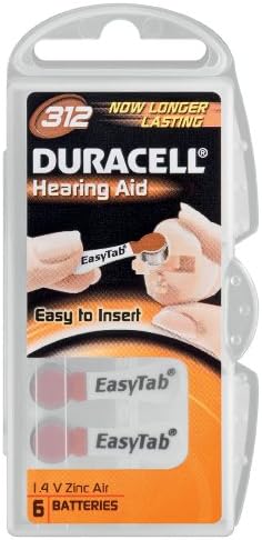 Batterie Duracell Tipo 312 Per Apparecchi Acustici - Confezione Da 60, Zinc-Air - Foto 2