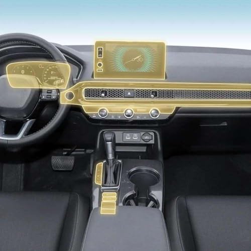 Película protectora de TPU transparente y alta calidad para consola de Honda Civic 2021-2024