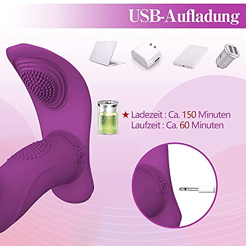 Sex Spielzeug für die Frau Paare Extrem, Dildo Vibratoren Vibration für Frauen Leise Sextoys Vibratorstarb Frauen 3x7 Modi Swing-Stoßfunktion Tragbar Vibrator Erotik Sexspielzeug – Bild 6