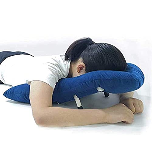 NACHEN Face Down Pillow After Eye Surgery, Retina Lying Pillow Head After Eye Surgery Face Down Pillow for Recovery Retinal Detachment Support, Blue, 60*58*6cm