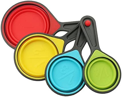 1 Set Measuring Spoon Measuring Spoon Epoxy Silicone Mold Baking Appliance Kitchen Mold Measuring Cups Portable Multifunctional Tasteless Anti-Slip Silicone Collapsible for Bakery