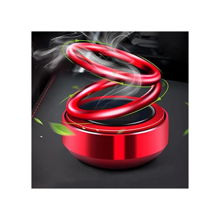 Buy Solar Powered Rotating Red Solar Perfume Car Air